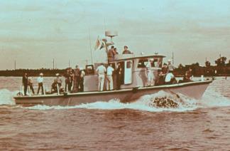 The Vietnamese Navy began producing a ferro-cement version of the Swift Boat in December 1969.