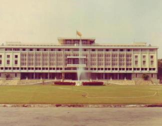 The Independence Palace located at Cong Ly and Thong Nhat Street in Saigon, home and office of the President of the Republic of South Vietnam.