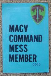 MACV Mess Pass