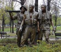 The Three Servicemen Statue at the Vietnam Veterans Memorial in Washington D.C.