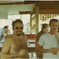 Seawolf door gunner Bill Rutledge (left) and pilot