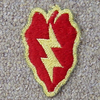Color shoulder sleeve insignia of the 25th Infantry Division.
