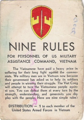 Nine Rules card.