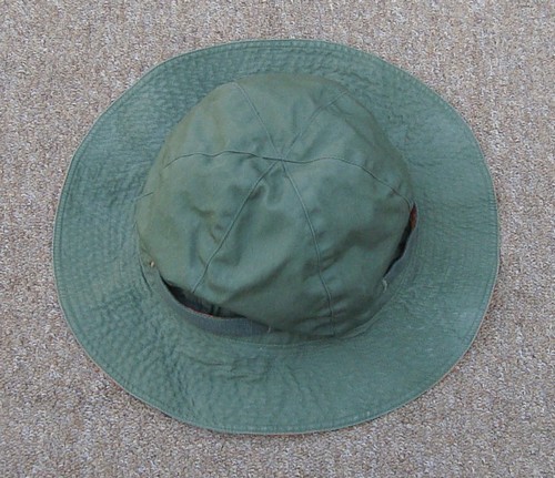 The two color Reversible Sun Hat had a soft crown and a wide brim.