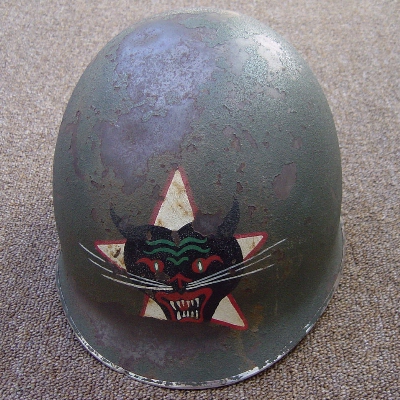 M1 Helmet with the ARVN Rangers insignia painted on the front.
