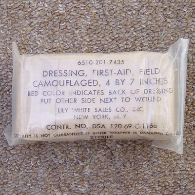 First Aid Dressing.