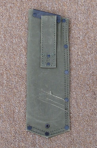 The sheath for the Special Forces machete featured a belt loop on the back.