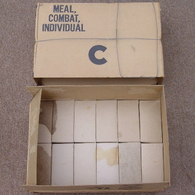 C Ration Packing Case Complete.