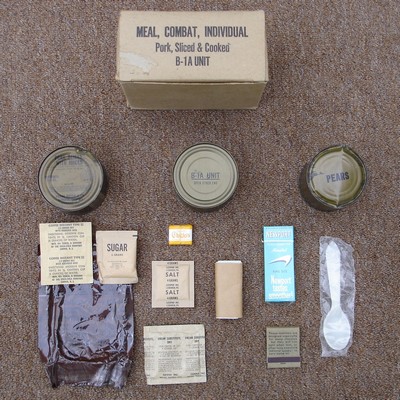 Each individual C-Ration meal was packed in a cardboard box.