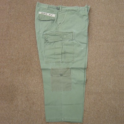 Tropical Trousers 3rd Pattern with name tab above rear pocket.