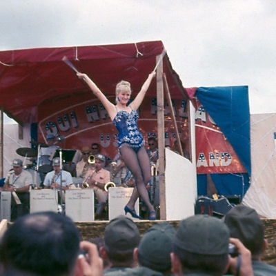 Diane Shelton at the 1966 Christmas Show in Qui Nhon.