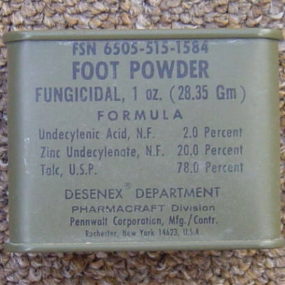 Foot Powder.