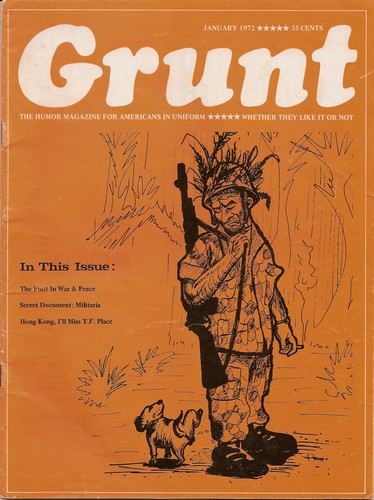 Front cover of the January 1972 edition of Grunt.