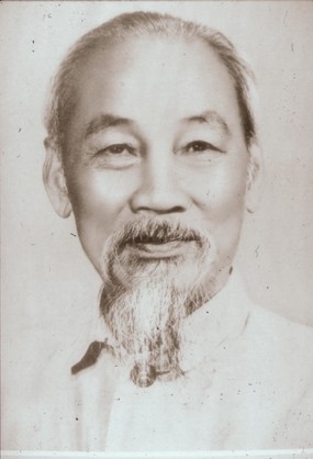 Ho Chi Minh, President of the Democratic Republic of Vietnam.