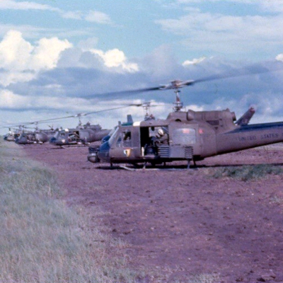 Choppers waiting for orders.