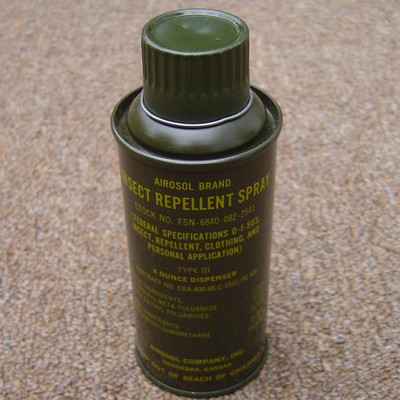 1966 dated aerosol DEET 6oz can.