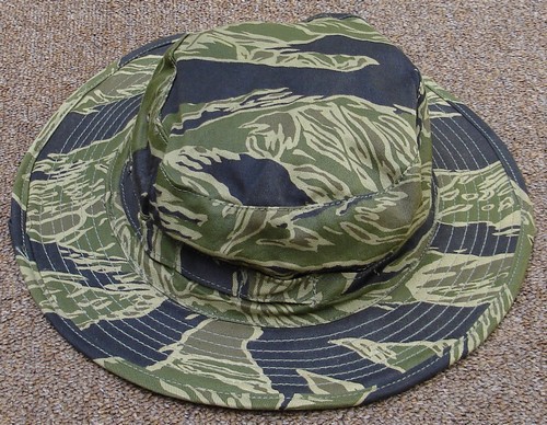 CISO issue boonie made in the JWD tiger stripe camouflage pattern