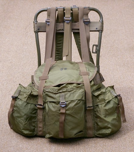 The P66 Lightweight rucksack was the first version to have a riveted frame.