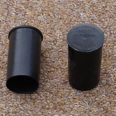 The plastic muzzle cap protected the M16 rifle from dust and water