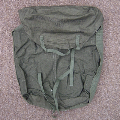 M85 carrying case for the M183 demolition charge assembly.