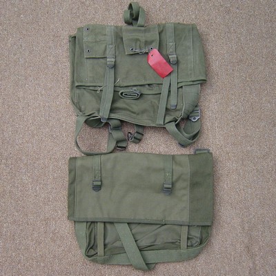 1967 dated M1941 USMC haversack with lower cargo knapsack.