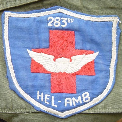 Insignia of the 283rd Medical Detachment (Helicopter Ambulance).