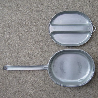 Opened Field Mess Kit.