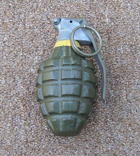 The body of the Mk II Grenade was made from serrated cast iron.