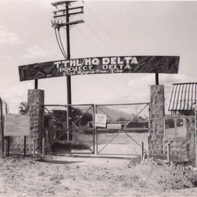 Entrance to the Project Delta compound in Nha Trang.