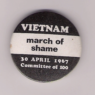 Vietnam March of Shame Badge