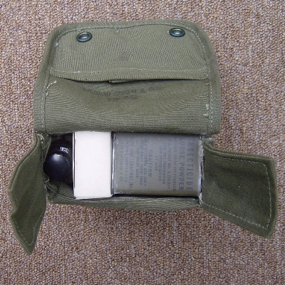 Inside of the Marine Corps Jungle First Aid Kit.