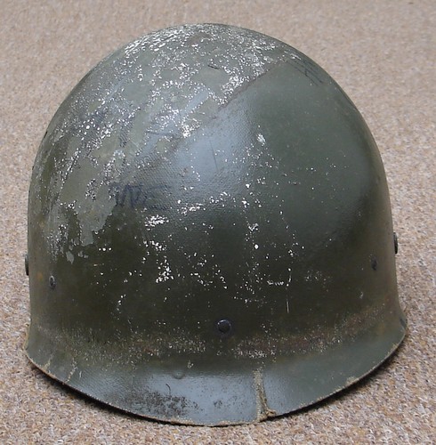 P55 Infantry M1 Helmet Liner was made from laminated cotton duck.