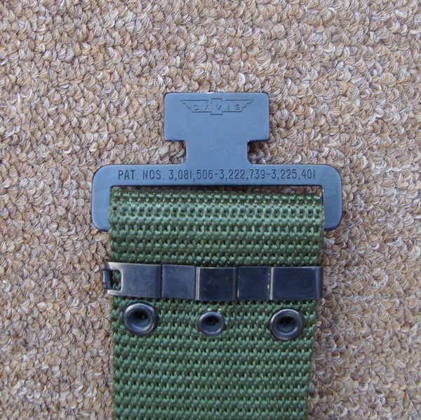 The quick release T-Slot buckle on the M1967 belt was almost identical to that on the P64 Lightweight Rucksack waist belt.