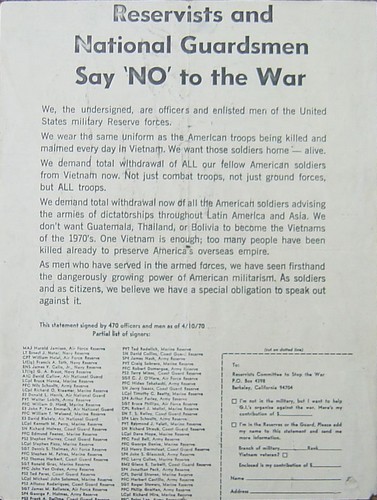 Reservists and National Guardsmen Leaflet.