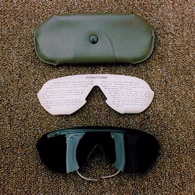Aviator style sunglasses.